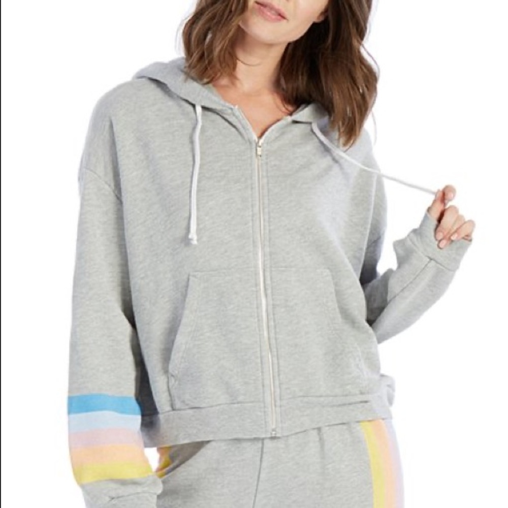 Heather Gray Spectrum Zip-Up Hoodie